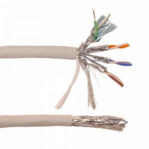 Кабель LANMASTER S/FTP, 4 пары, Кат. 6A, LSZH, нг(А)-HF, 305 м